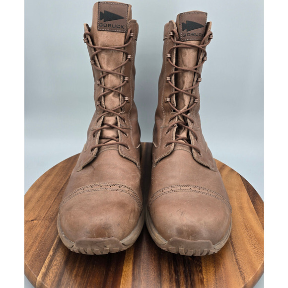 Goruck Boots Mens 15 Brown Leather Heritage Jump High Top Combat Outdoor Rucking - Picture 2 of 8